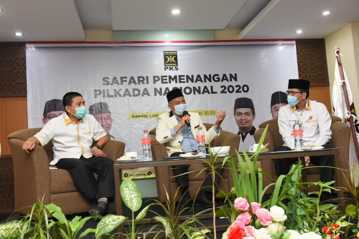 Presiden PKS Ahmad Syaikhu saat safari pemenangan Pilkada di Lampung, Selasa (10/11/2020). (Hilal/PKSFoto)