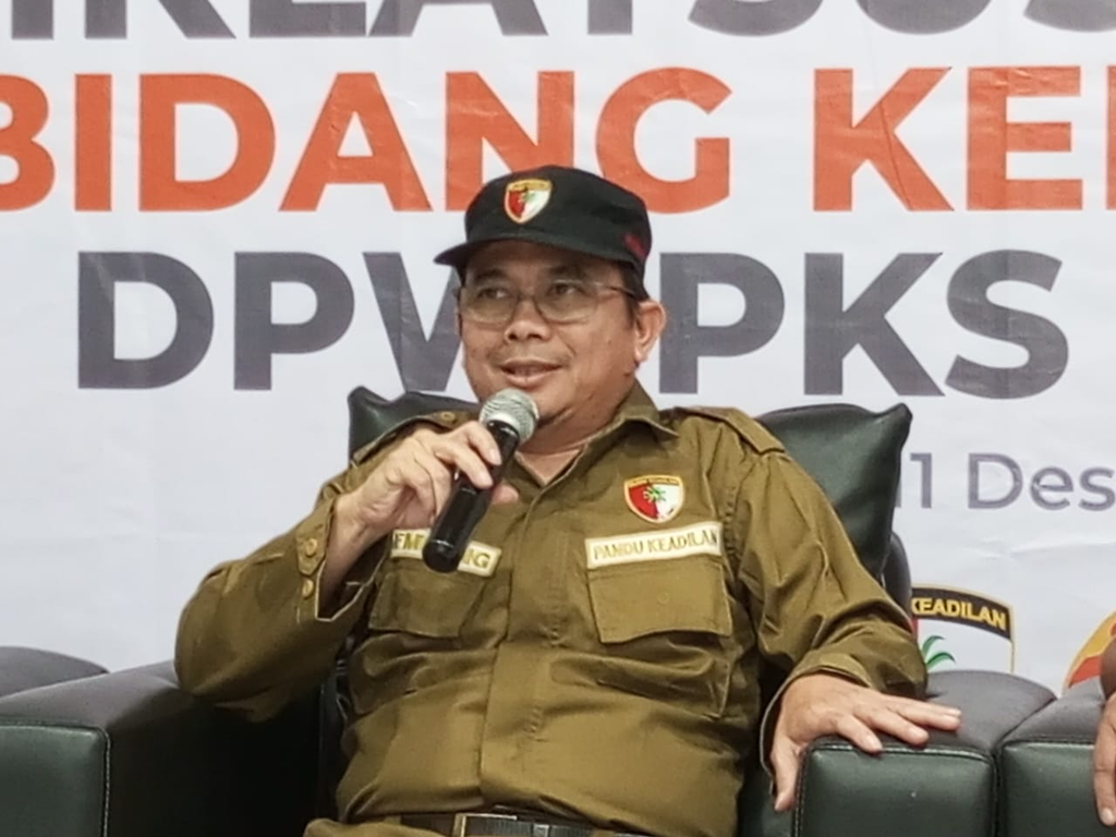 Ketua DPW PKS Banten Gembong R Sumedi dalam Acara Pelatihan Pengamanan VIP (very important person)