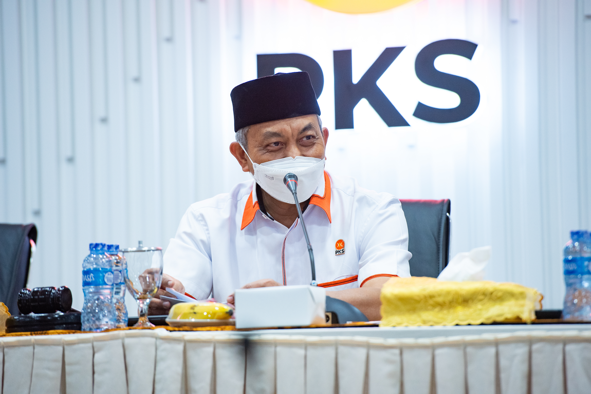 Presiden PKS Ahmad Syaikhu saat audiensi dengan KPPI, Rabu (02/06/2021). (Hilal/PKSFoto)