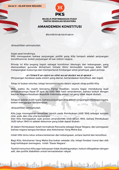 Serial 5 : Amandemen Konstitusi