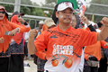 Anggota dan simpatisan PKS meriahkan Kampanye Akbar AMIN, Sabtu, 10/02/2024 di Jakarta International Stadium (JIS), Jakarta