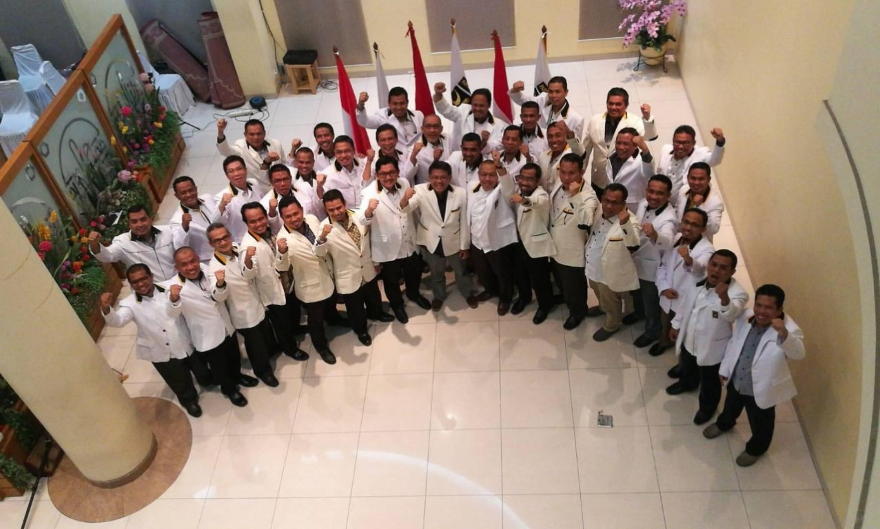 Presiden dan peserta Rakernas di Gedung MD, Jakarta Selatan