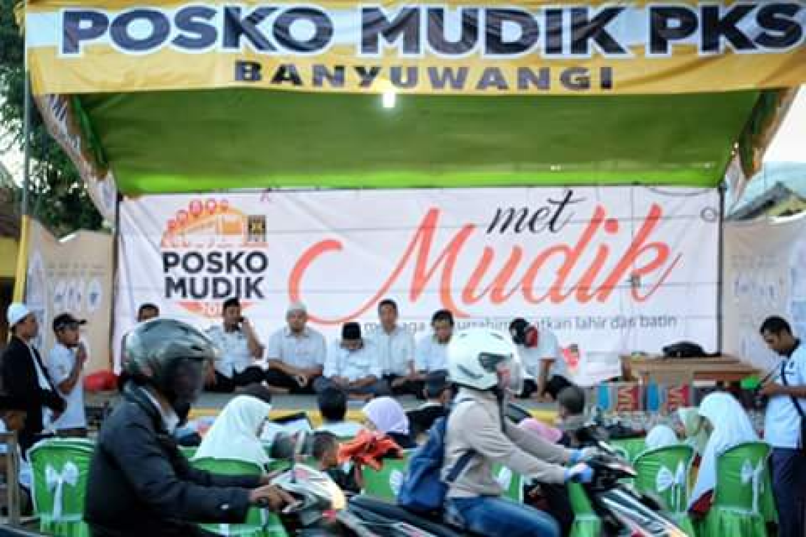 Salah satu Posko Mudik di Jawa Timur