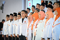 Suasana Pelantikan Ketua Departemen dan Ketua Biro PKS untuk Masa Bakti 2025-2030 pada sesi Rakernas 2025 di Jakarta, Selasa, (11/11/2025)