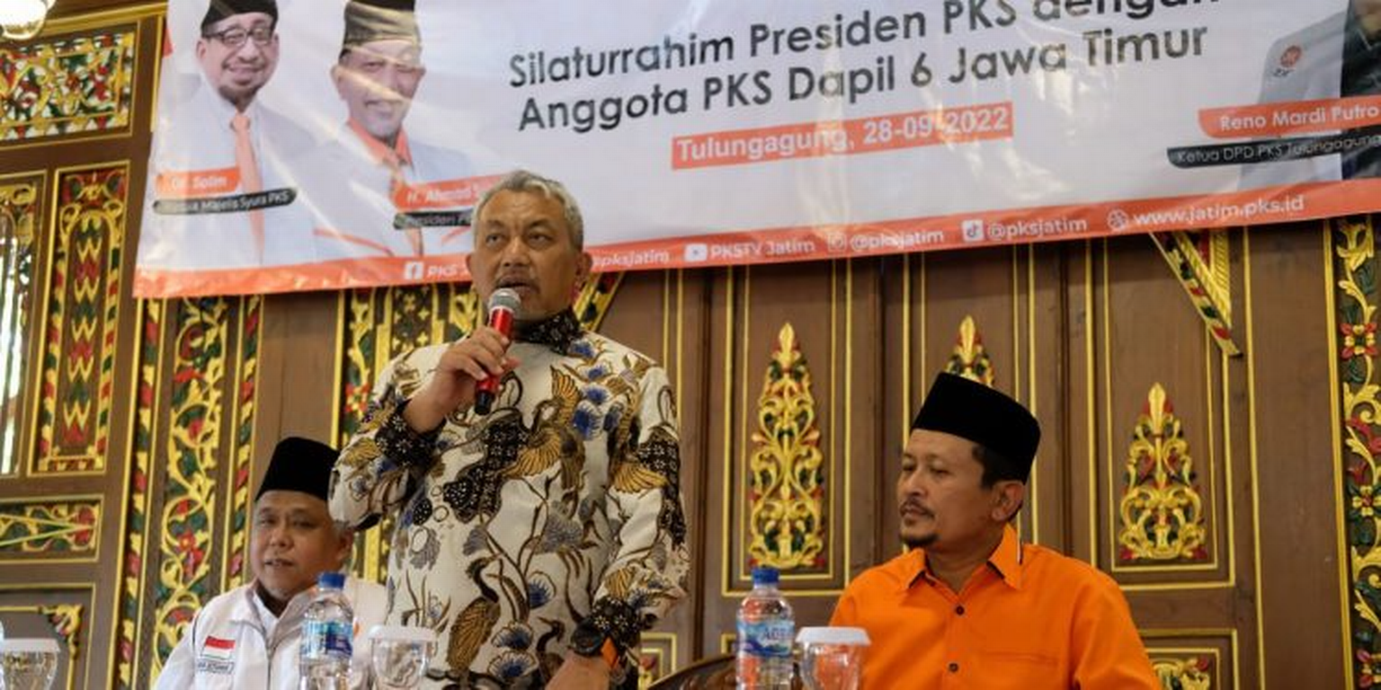 Ahmad Syaikhu pada Kegiatan Silaturahim Presiden PKS dengan Anggota PKS Dapil 6 Jawa Timur di Tulungagung