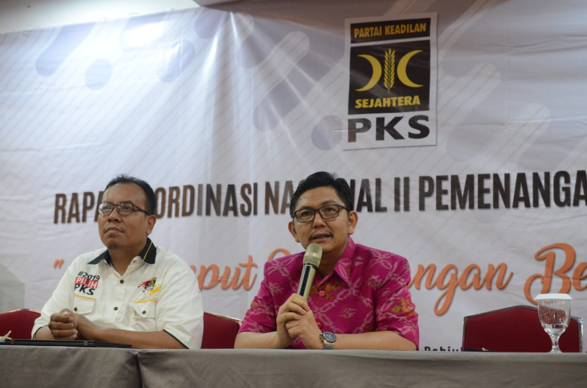 Sekretaris Jenderal DPP PKS, Mustafa Kamal dalam Rakornas II Pemenangan Pemilu 2019 di Hotel Horison Arcadia, Jakarta Pusat, Rabu (12/12) (dok Humas PKS)