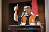 FOTO : Presiden PKS Almuzzammil Yusuf hadiri Konsolidasi Anggota dan Struktur DPW PKS Riau