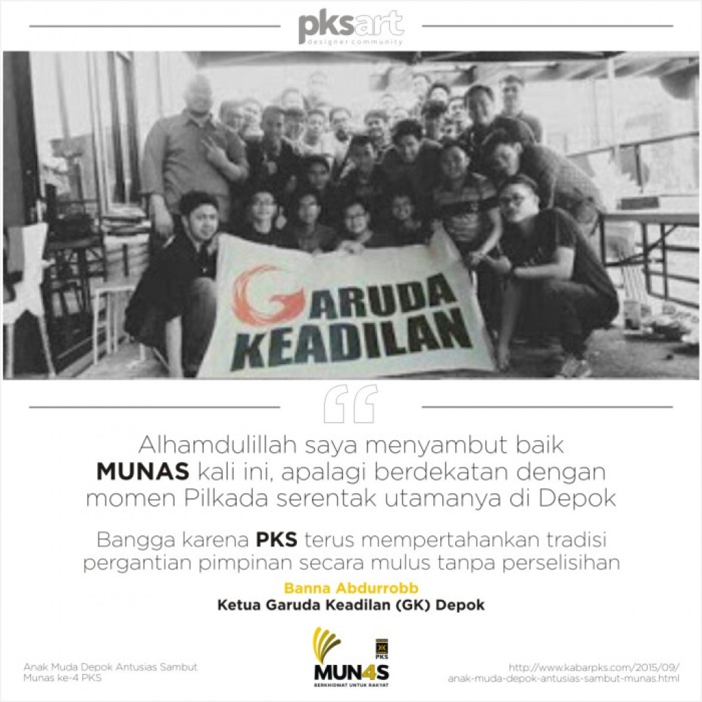 Testimoni Munas dari Garuda Keadilan Depok