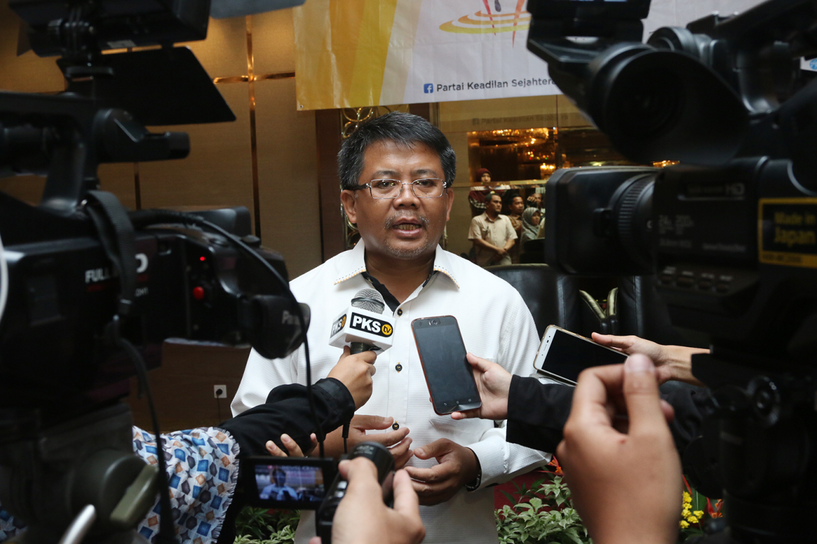 Presiden PKS Mohamad Sohibul Iman usai penutupan PKS PR Summit di Jakarta, Sabtu (8/10/2016) foto: PKS Foto