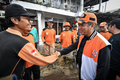 Menyapa relawan