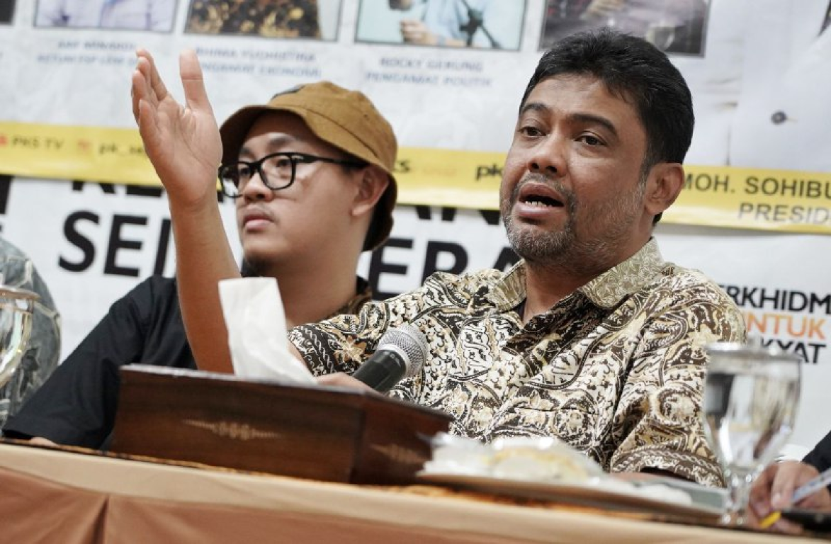 Presiden Konfederasi Serikat Pekerja Indonesia (KSPI) Said Iqbal (Donny/PKSFoto)