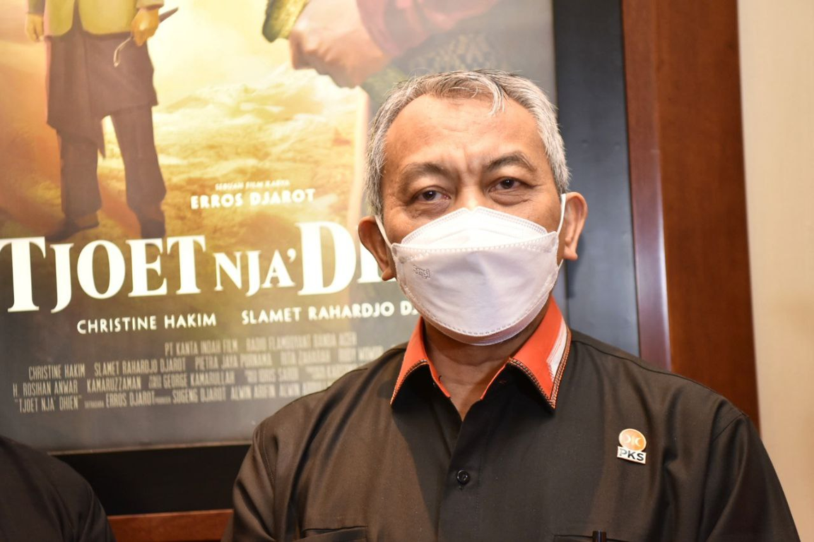Presiden PKS Ahmad Syaikhu menghadiri acara nonton bareng Film Tjut Nyak Dhien (Donny/PKSFoto)
