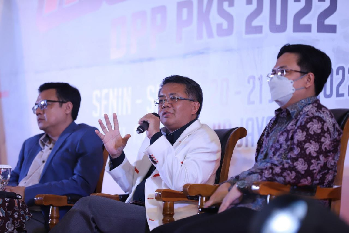 Wakil Ketua Majelis Syuro PKS M Sohibul Iman dalam Rapimnas PKS (PKSFoto)