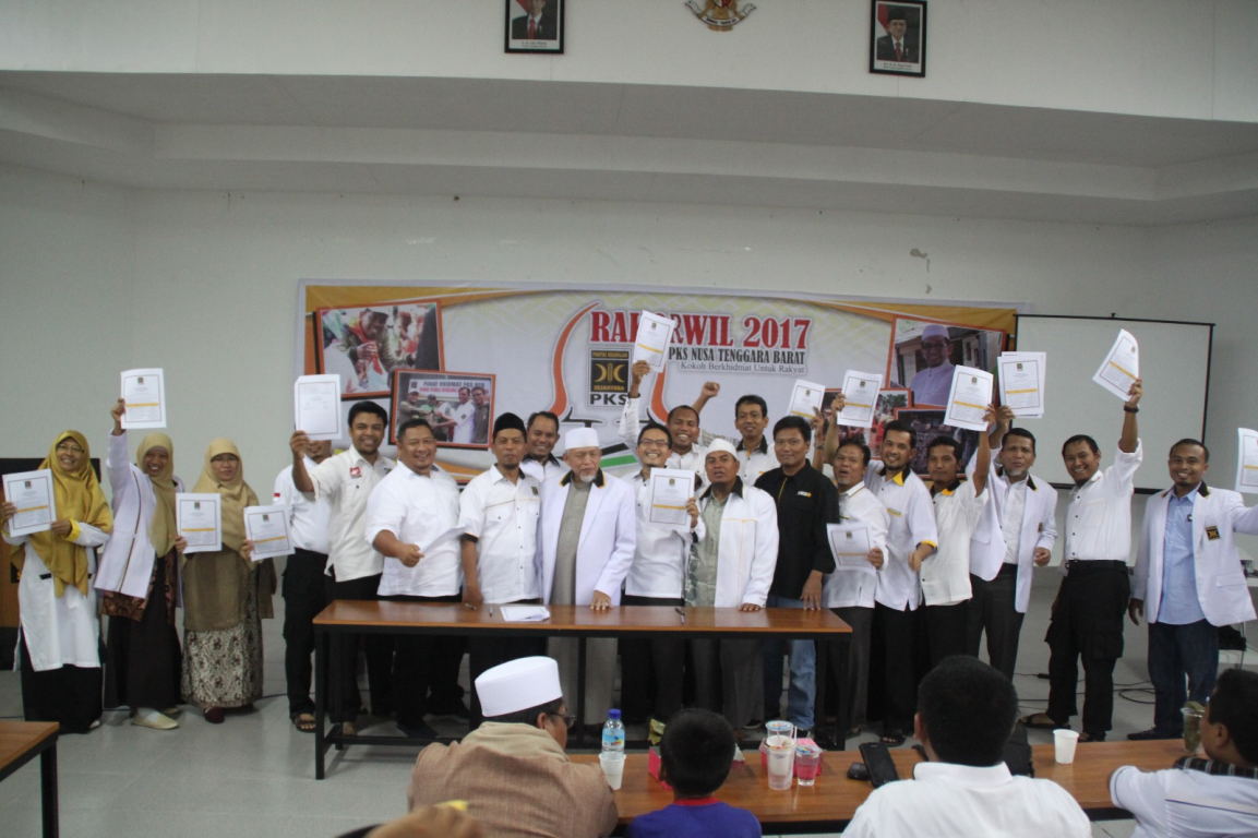 Rapat Koordinasi Wilayah (Rakorwil) di Kantor DPW PKS di Mataram, Nusa Tenggara Barat, Ahad (26/3)