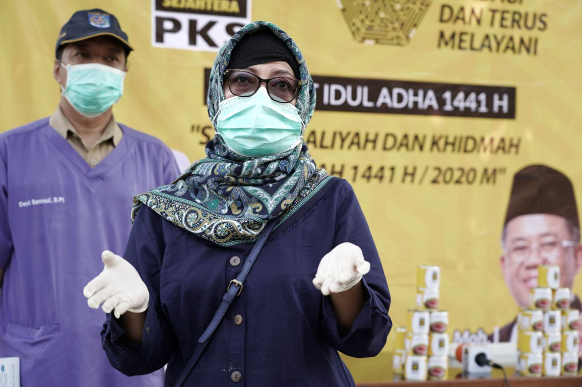Kepala Dinas Ketahanan Pangan Pertanian dan Perikanan Depok Diah Sadiah (Donny/PKSFoto)
