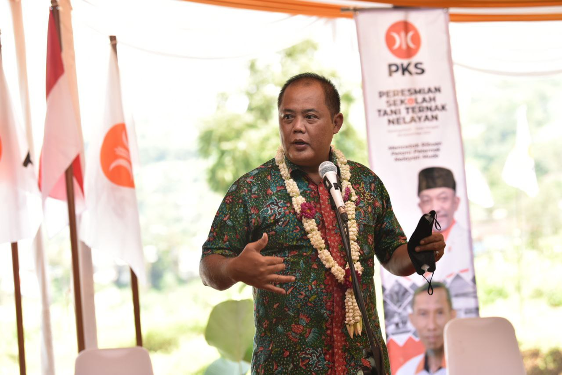 Bupati Karanganyar memberikan sambutan dalam peresmian STTNI di Desa Berjo, Ngargoyoso, Karanganyar (Donny/PKSFoto)