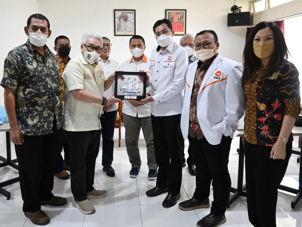 PKS Silaturrahmi ke Ormas Katolik Vox Point Indonesia, di Jakarta, Kamis (23/12/2021). (Foto: Donny/HumasPKS)