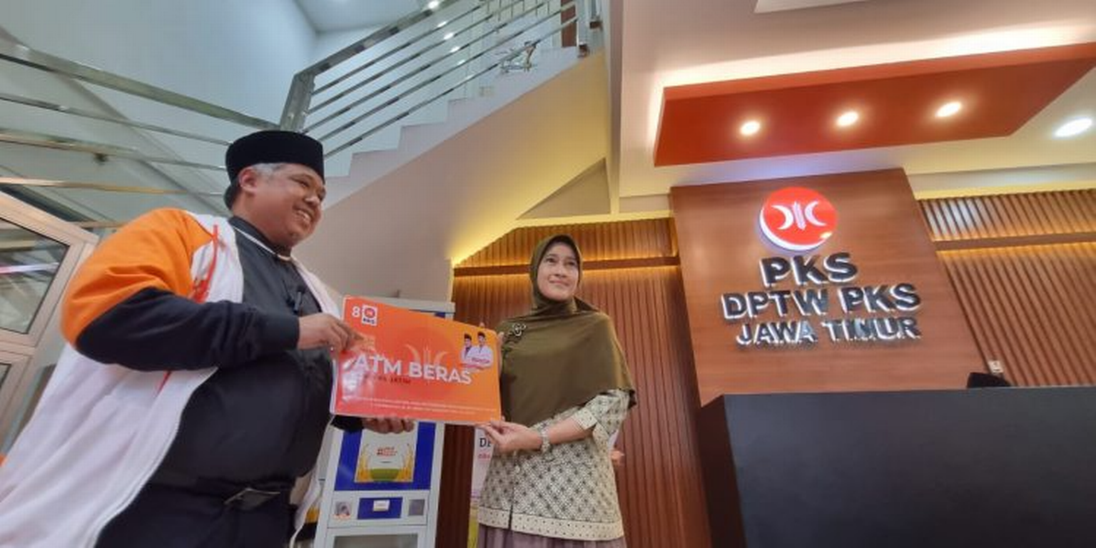 DPW PKS Jawa Timur meresmikan ATM Beras untuk sukseskan ketahanan pangan rakyat