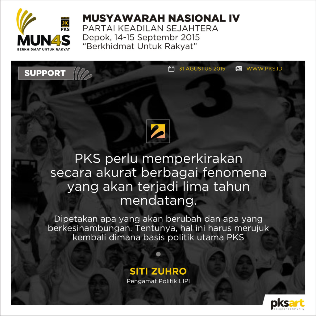 Testimoni Siti Zuhro Untuk MUNAS ke-4 PKS