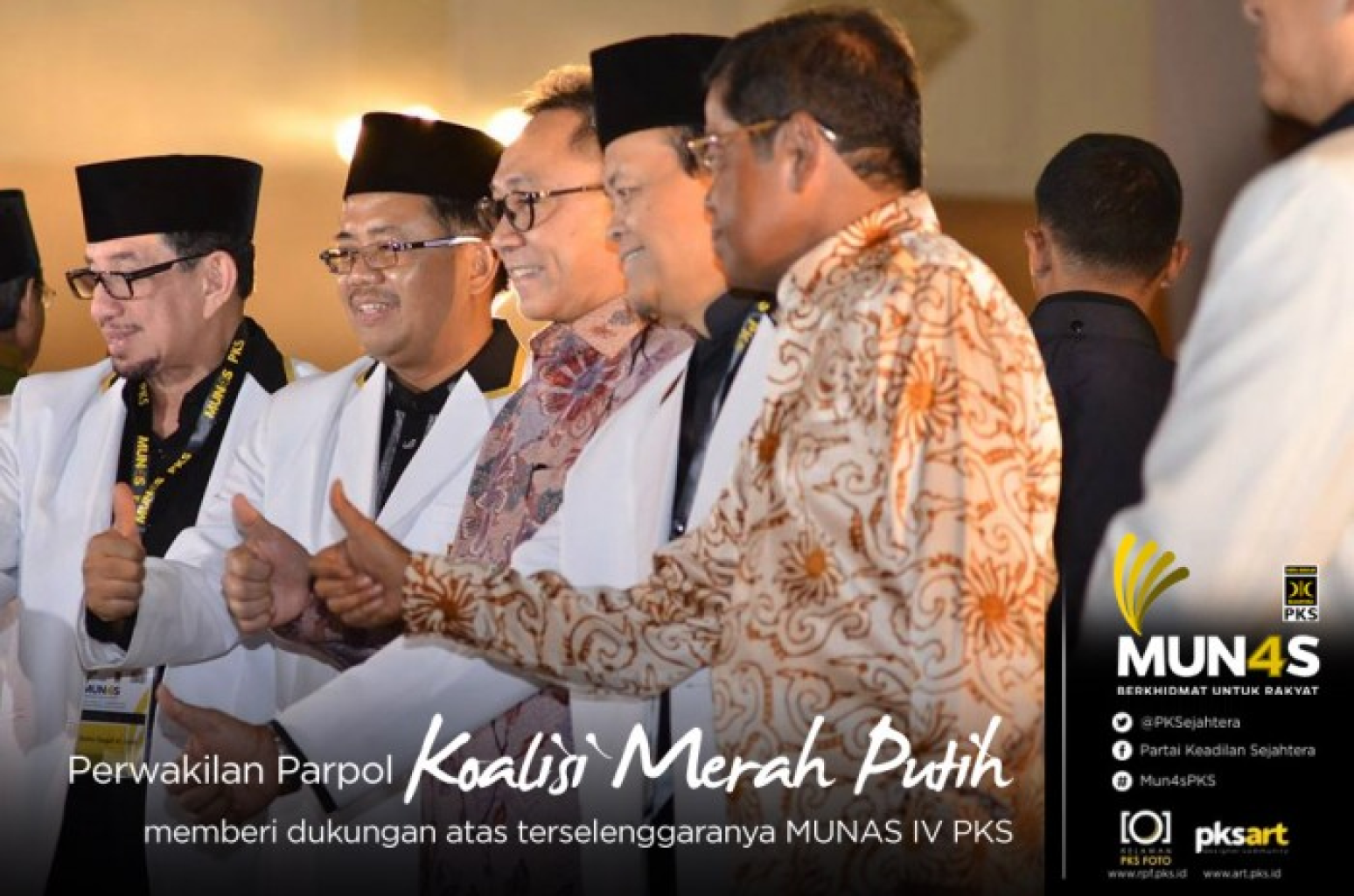 Perwakilan Parpol KMP Mendukung Munas ke-4 PKS