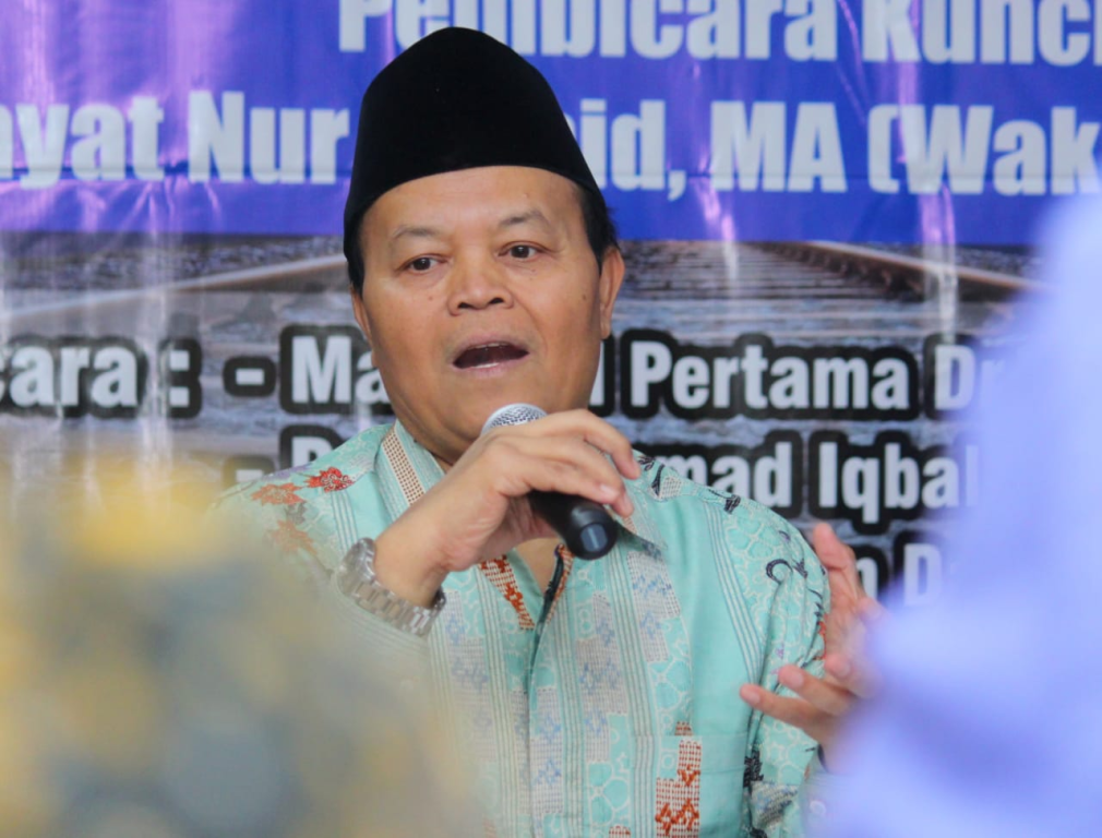 Wakil Ketua Majelis Syuro PKS Hidayat Nur Wahid menjadi pembicara kunci dalam FGD Tangkal Terorisme dengan Ketahanan Keluarga di Depok, Jumat (1/6) (Donny/PKSFoto)