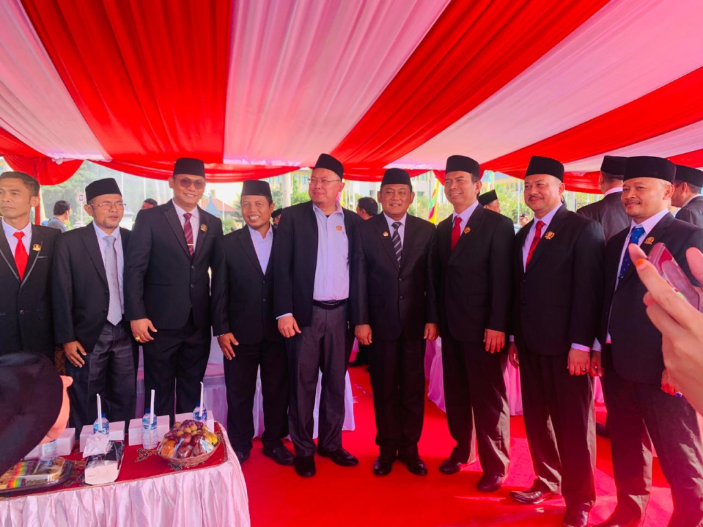 Mohamad Nuh Ketua Wakil Ketua DPRD Kab Bekasi dari Fraksi PKS menghadiri upacara Kesaktian Pancasila di Deltamas, Selasa (01/10)