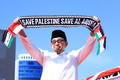 Ketua Majelis Syura PKS, Dr. Salim Segaf Al Jufri pada Aksi Simpatik “Selamatkan Kemanusiaan di Gaza” di Jakarta, Sabtu, 24/05/25.