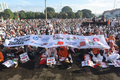 Massa Peserta Aksi Simpatik “Selamatkan Kemanusiaan di Gaza” di Jakarta, Sabtu, 24/05/25.