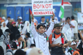 Peserta Aksi Simpatik “Selamatkan Kemanusiaan di Gaza” di Jakarta, Sabtu, 24/05/25.