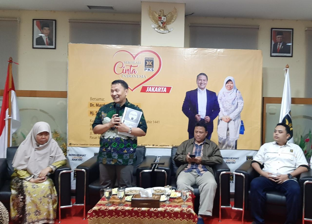 Ketua DPP PKS Mardani Ali Sera dalam Acara Sekolah Cinta Indonesia di MD Building
