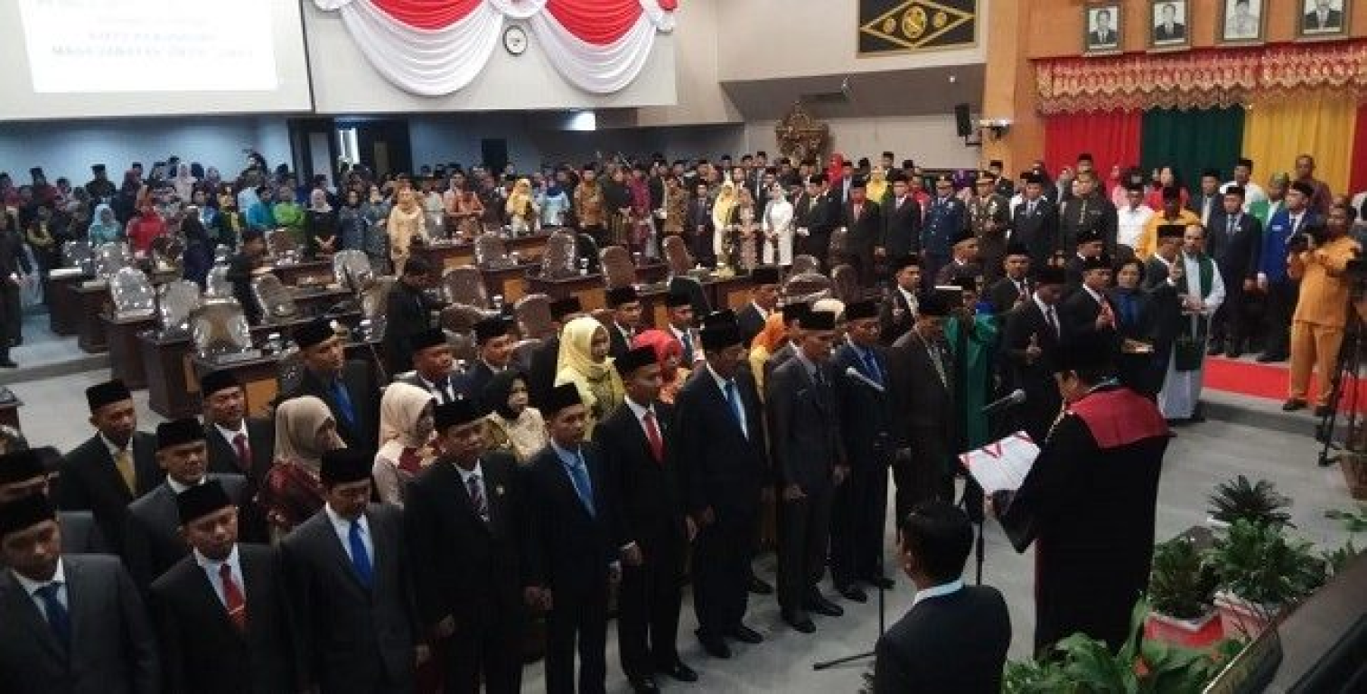 Pelantikan Anggota DPRD Pekanbaru, Jumat (6/9) (Humas PKS Riau)