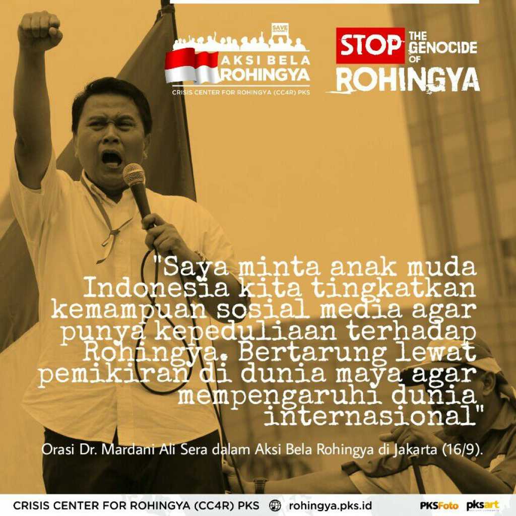 Orasi Dr. Mardani Ali Sera dalam Aksi Bela Rohingya