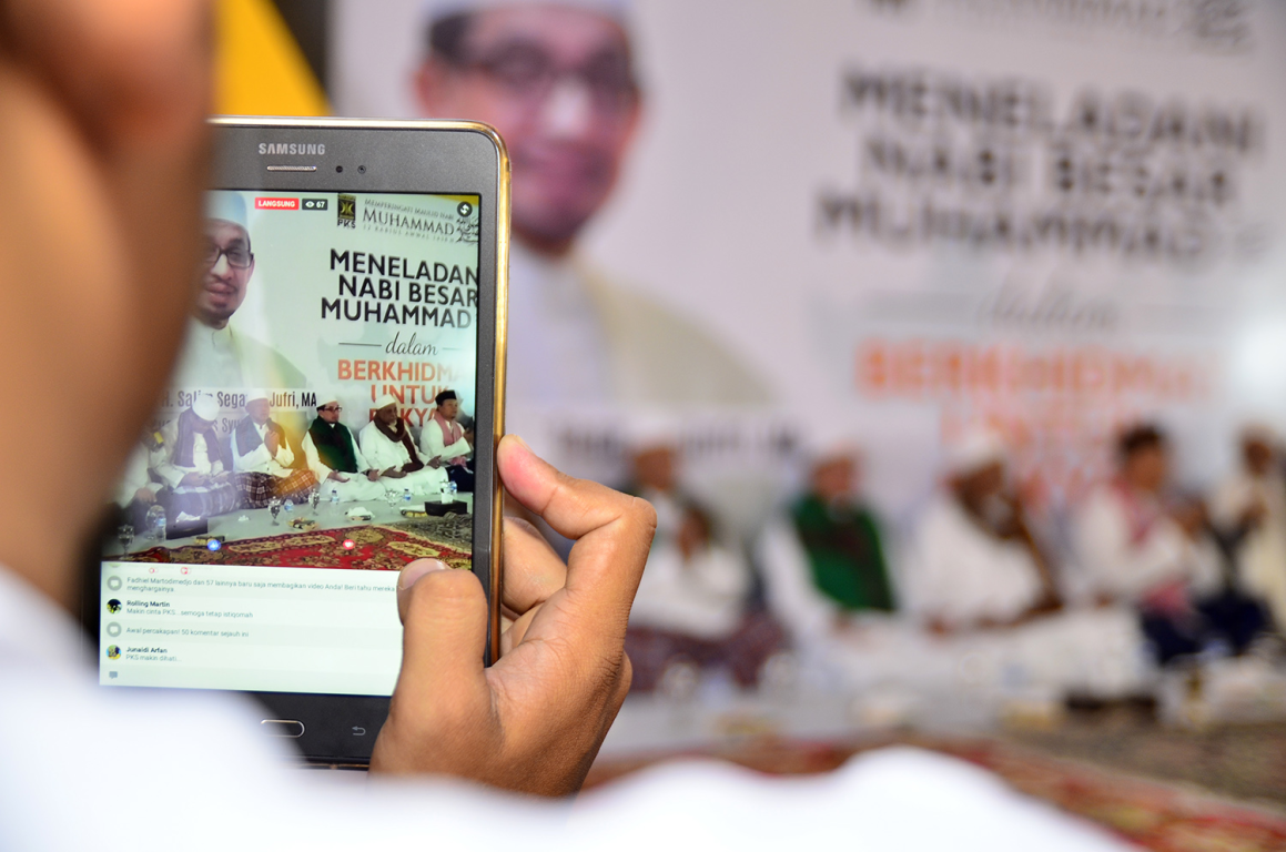 PKS bersama ulama ketika maulid beberapa waktu lalu (Ilustrasi)