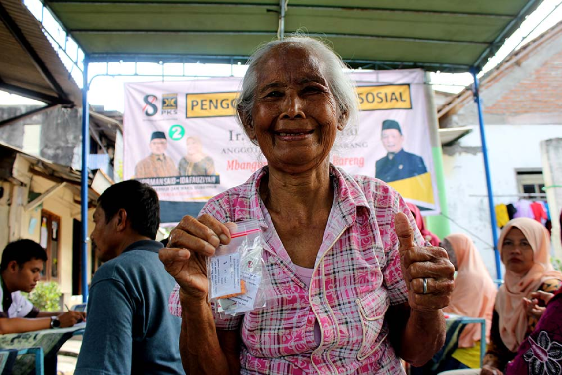 Salah Satu Pasien Pengobatan Gratis