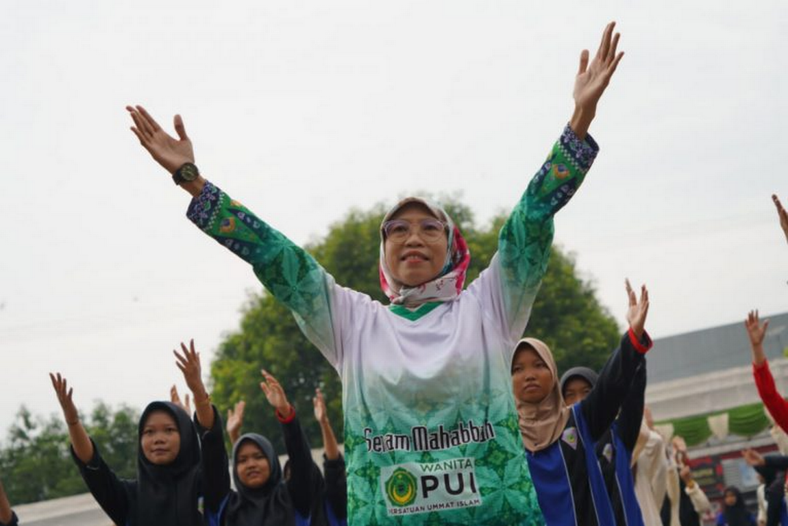 Legislator PKS Netty Prasetiyani Aher Gelar Senam Mahabbah Cegah Stunting di Cirebon