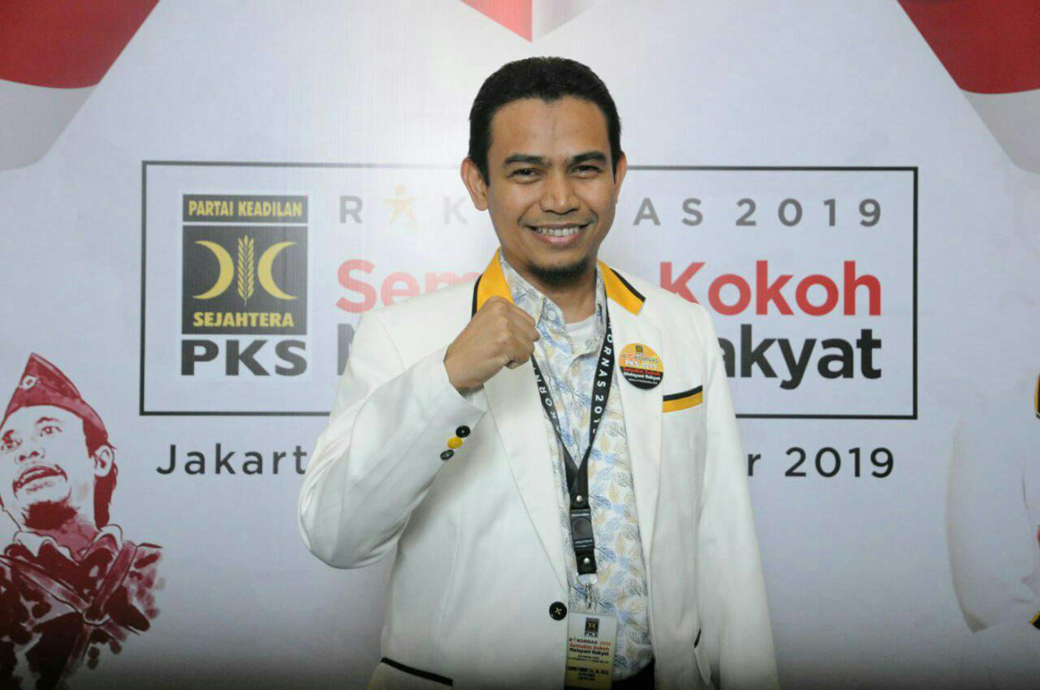 Ketua DPW PKS Riau Hendry Munief  di acara Rakornas PKS di Bidakara Jakarta, Kamis (14/11/2019) (PKSFoto)