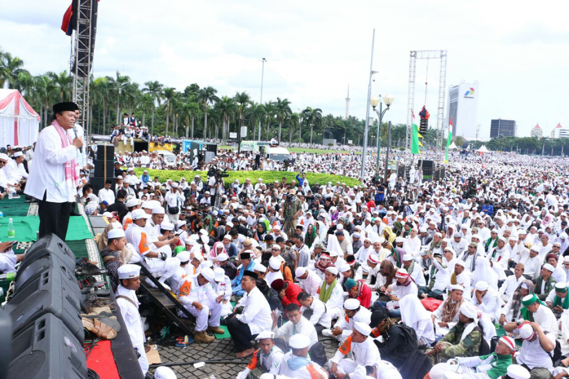 Hidayat Nur Wahid sedang ikuti aksi bela umat Islam (ilustrasi)