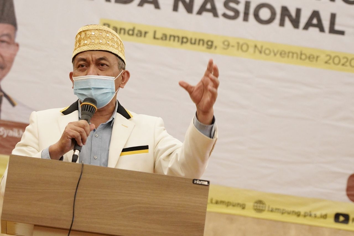 Presiden PKS Ahmad Syaikhu saat safari pemenangan Pilkada di Lampung, Senin (09/11/2020). (Donny/PKSFoto)