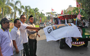 Pawai dilepas oleh agung bm wakil ketua DPRD Kota Semarang