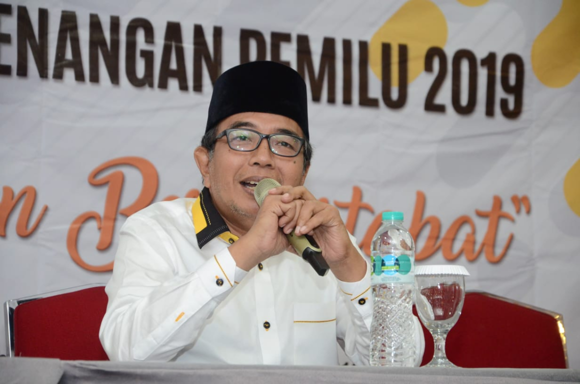 Ketua Tim Pemenangan Pemilu (TPP) Pusat PKS, Chairul Anwar dalam Rapat Koordinasi Nasional II Pemenangan Pemilu 2019 di Hotel Horison Arcadia, Jakarta Pusat, Rabu (12/12) (dok Humas PKS)