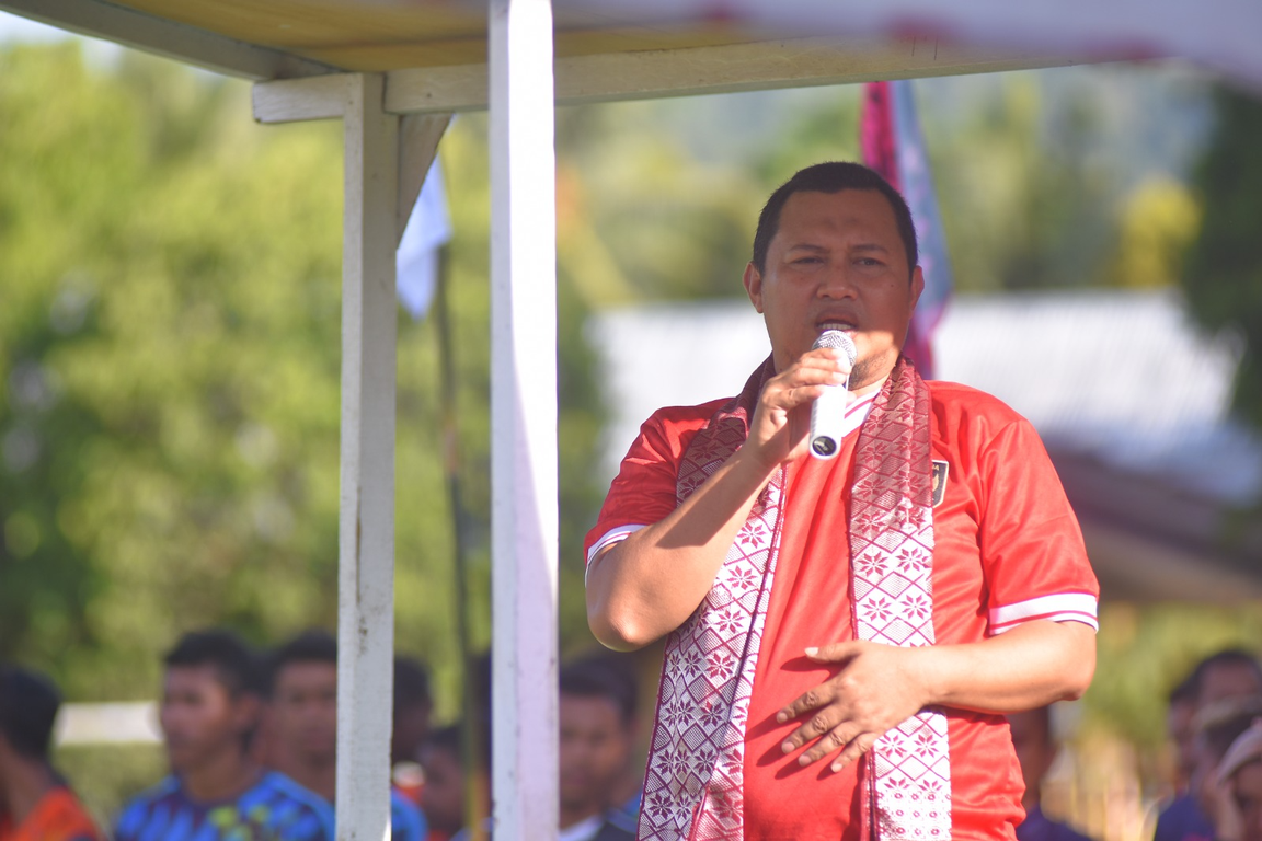 Ketua DPW PKS Maluku Abdullah Asis Sangkala di pembukaan Ramadhan CUP 2023