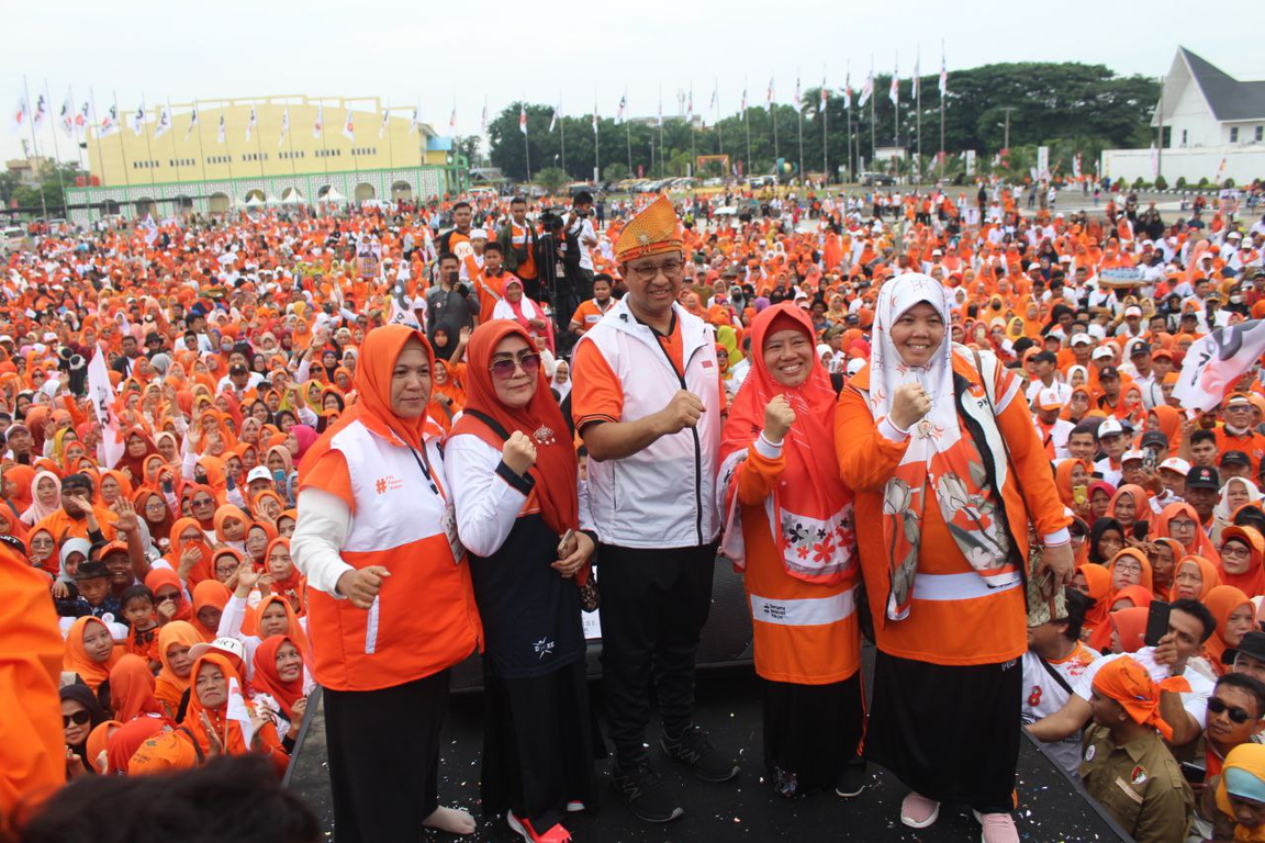 Bacapres Anies Baswedan pada kegiatan PKS Menyapa di Sumatera Utara. (PKSFoto/Alris)